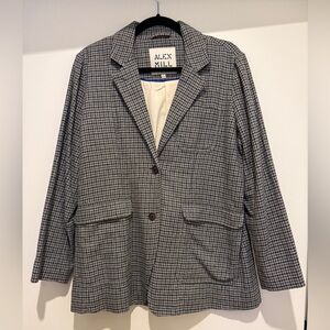 Alex Mill Women's plaid tweed blazer